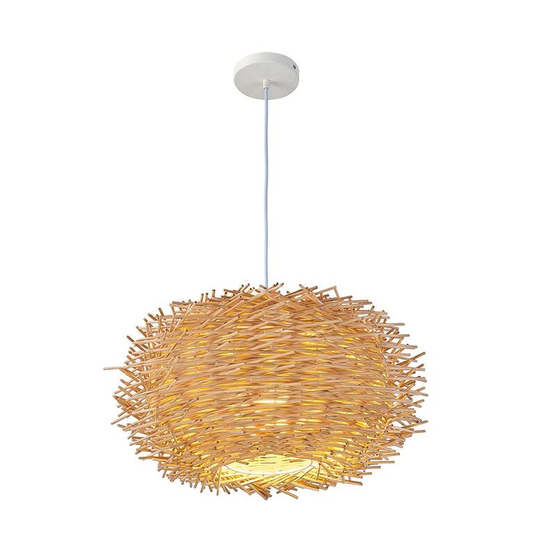 20 inch bamboo bird nest shape pendant