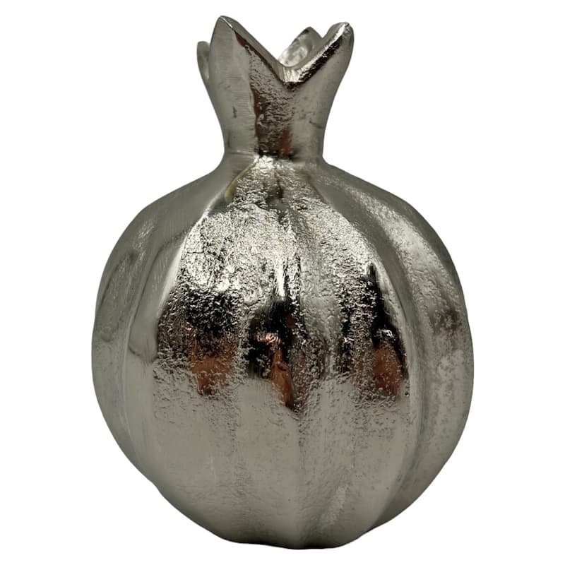 6 Inch Tall Decorative Handmade Aluminum Pomegranate Flower Vase