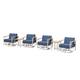Option White & BLue Cushion