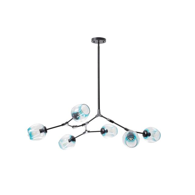 Belladepot Modern Full-angle Adjustable Chandelier with Smoked Glass Shades