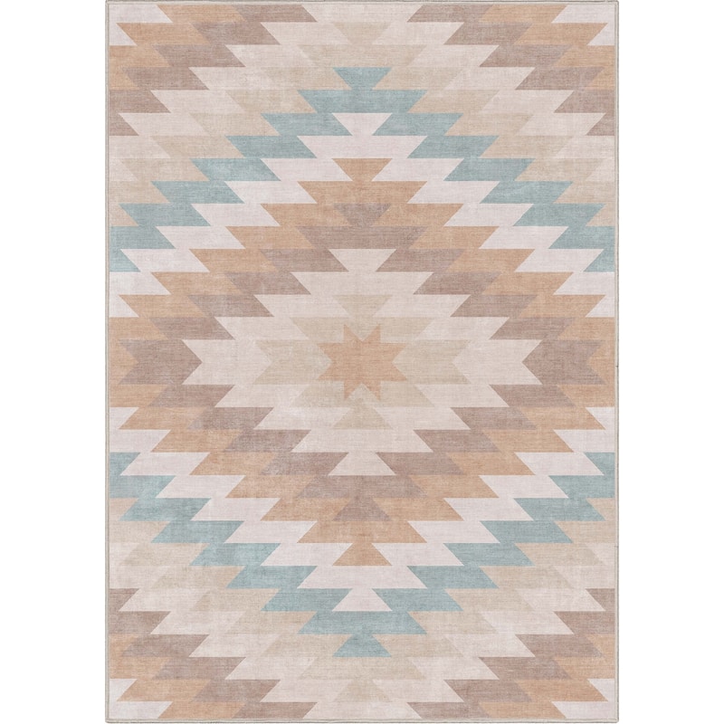 Well Woven Apollo Albuquerque Southwestern Machine Washable Area Rug