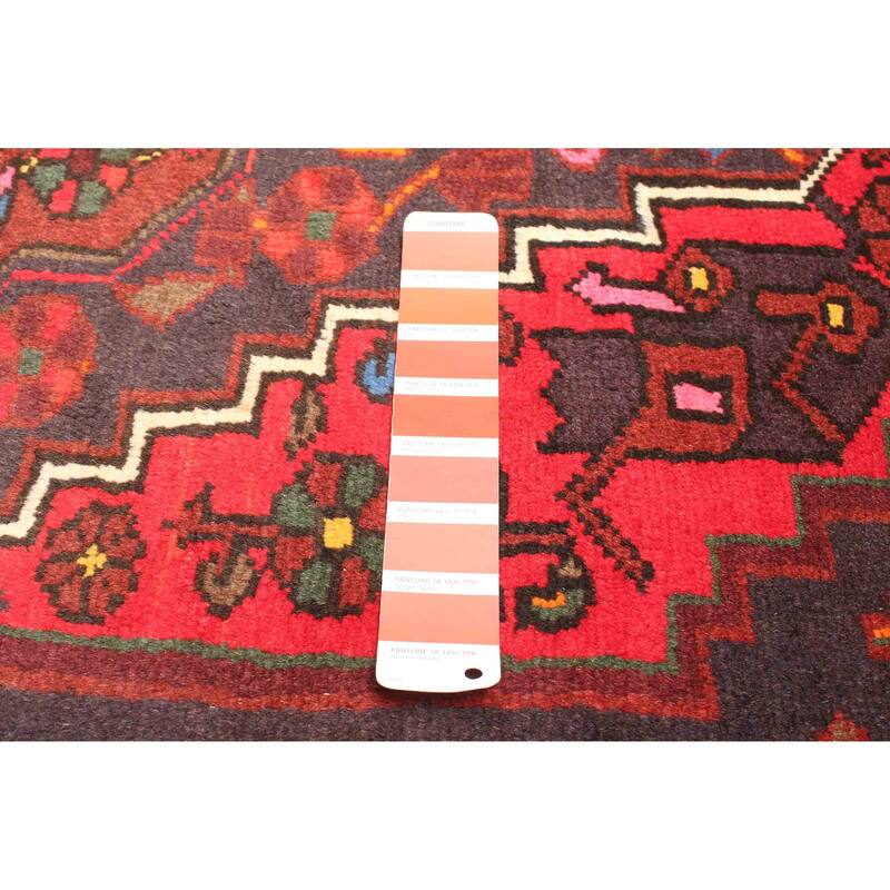 ECARPETGALLERY Hand-knotted Andelz Red Wool Rug - 4'3 x 6'8