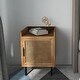 preview thumbnail 1 of 4, COZAYH Rustic Farmhouse Nightstand with 2 USB Ports