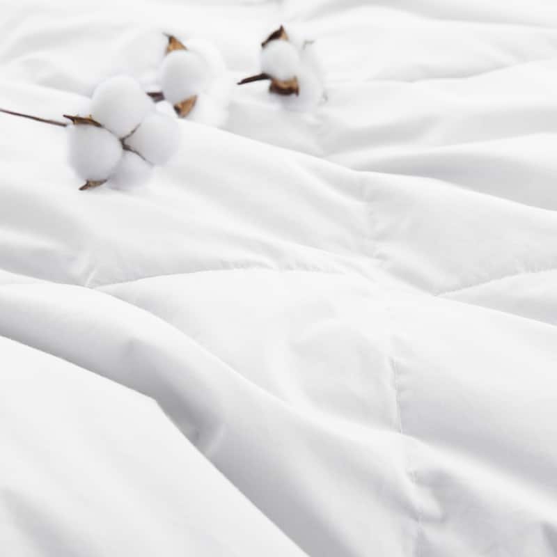 Lightweight 100% Organic Cotton Feather Down Comforter Summer Duvet Insert