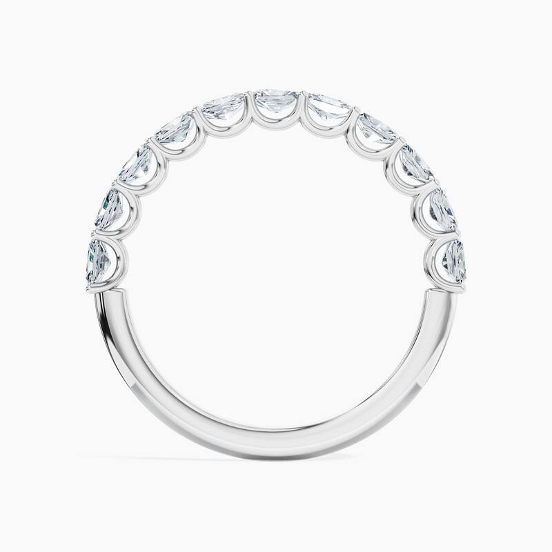 Auriya 14k Gold Radiant East-West Lab Grown Diamond Half Eternity Band 1.10 - 3.75 ct. tw. (F-G, VS)