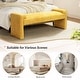 preview thumbnail 31 of 37, Roland Modern 58.5''W Upholstered Bedroom Bench by HULALA HOME