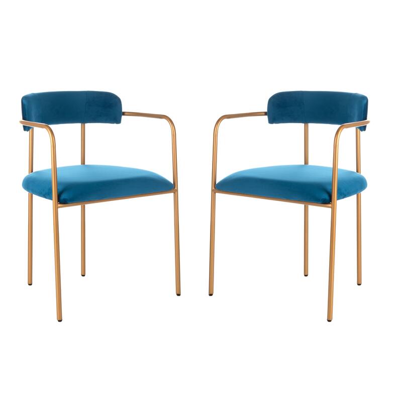 SAFAVIEH Conradine Side Chairs (Set of 2) - 22" W x 20" D x 31" H - 22Wx20Dx31H