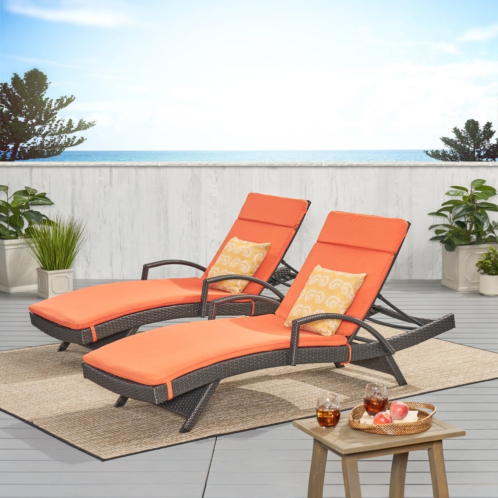Vilano Outdoor Cushioned Lounge Chair (Set of 2) by Havenside Home