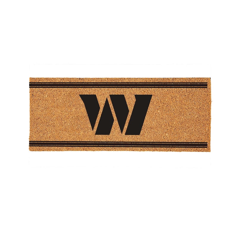 Washington Commanders Monochrome Indoor/Outdoor Coir Door Mat