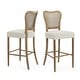 preview thumbnail 2 of 11, Naci Rubberwood Farmhouse 30-Inch Barstool with Cane Backrest (set of 2) by Christopher Knight Home