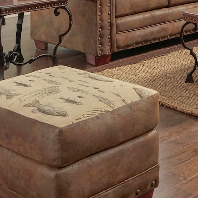 American Furniture Classics Model Angler's Cove Ottoman