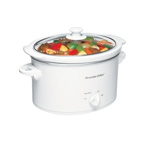  Crock-Pot 3735-WN 3-1/2-Quart Slow Cooker, White: Home & Kitchen