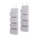preview thumbnail 17 of 15, 2-Pack Over the Door Storage Organizer with 4 Pockets