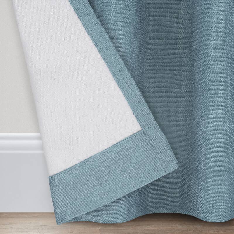 Eclipse Aura Draft Stopper Energy Saving 100% Blackout Grommet Top Curtain Panel