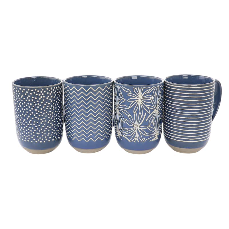 19 Ounce Stoneware Assorted Designs Mug