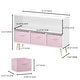 preview thumbnail 36 of 34, Kids bookcase with Collapsible Fabric Drawers，Made of High-Density MDF - Easy Setup