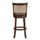preview thumbnail 42 of 49, Verona Panel Back Linen Swivel 29-inch High Back Bar Stool by iNSPIRE Q Classic