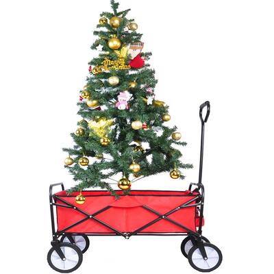 Utility Folding Wagon Garden Beach Shopping Cart