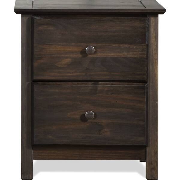 Grain Wood Furniture Shaker 2 Drawer Solid Wood Nightstand Overstock 10034813