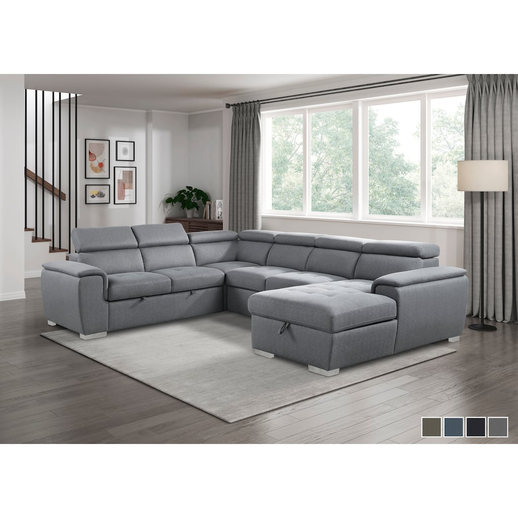 McCoy Sectional Sofa with Pull-Out Bed