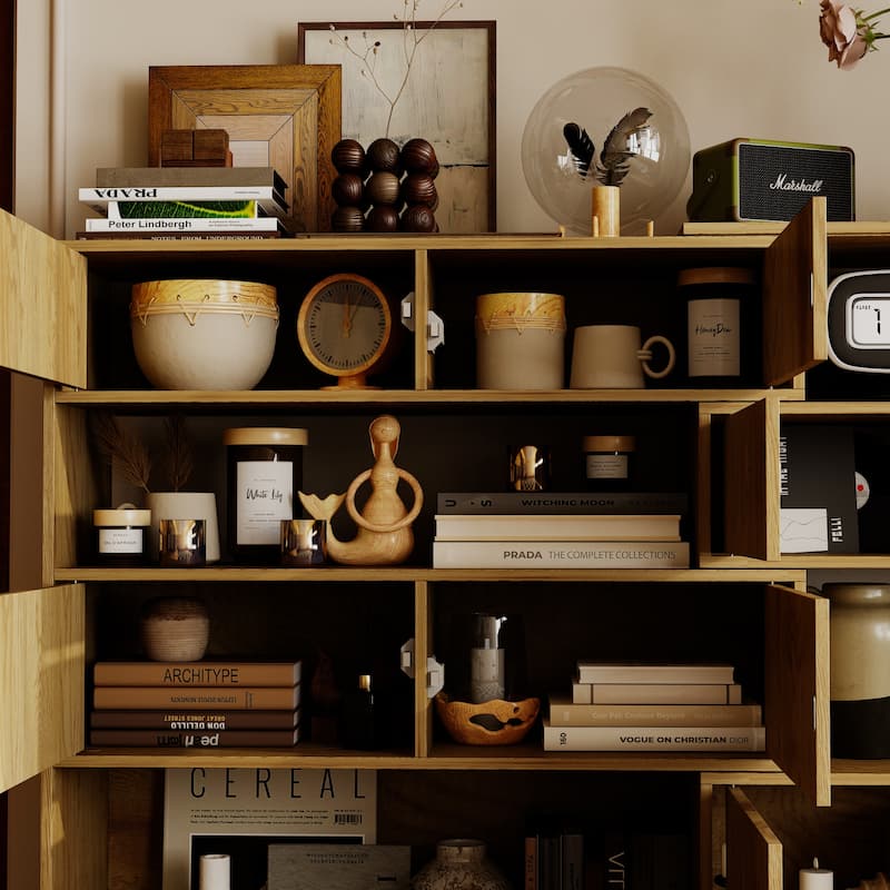 Versatile Wooden Storage Cabinet Side Cabinet