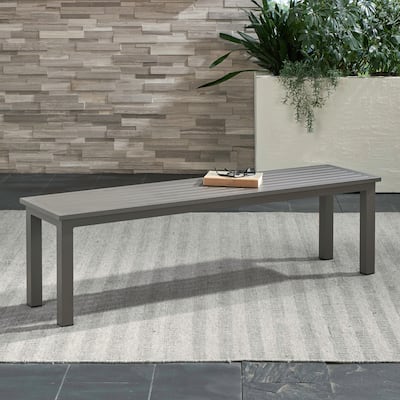 Plantation Key Granite Outdoor Dining Bench