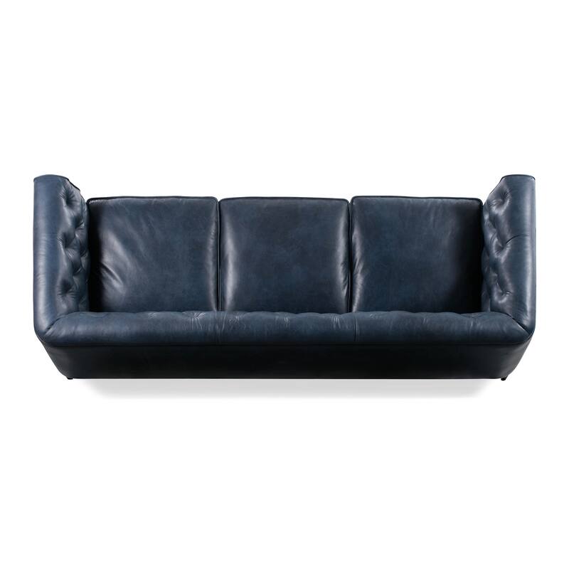 Poly & Bark Essex 89" Sofa - Full Grain Genuine Italian Leather