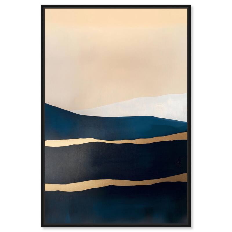 Golden Seam II Canvas by Art Remedy - 24" x 36" - Black