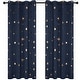 preview thumbnail 51 of 54, Deconovo Gold Star Foil Room Darkening Curtains for Kids 2 Panels
