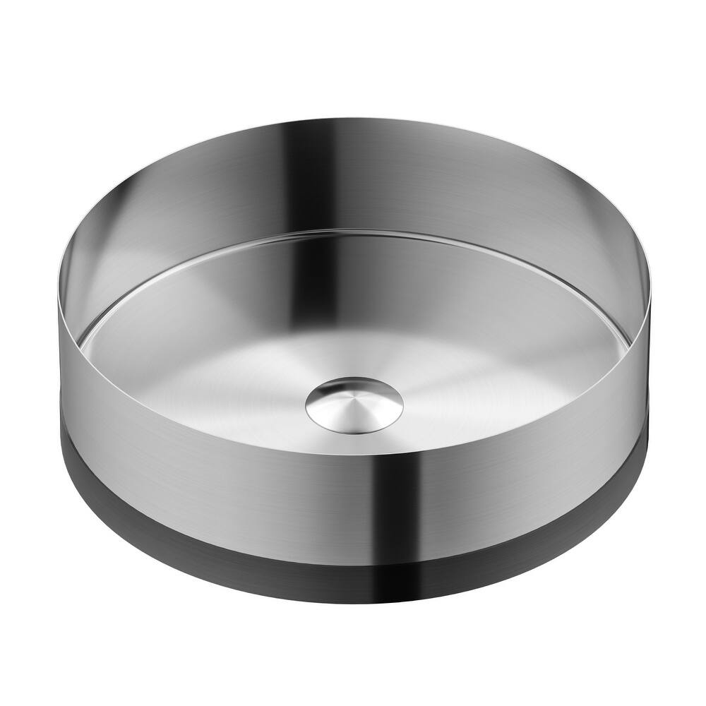 Karran USA CCV300 Cinox 15-3/4" Circular Stainless Steel Vessel