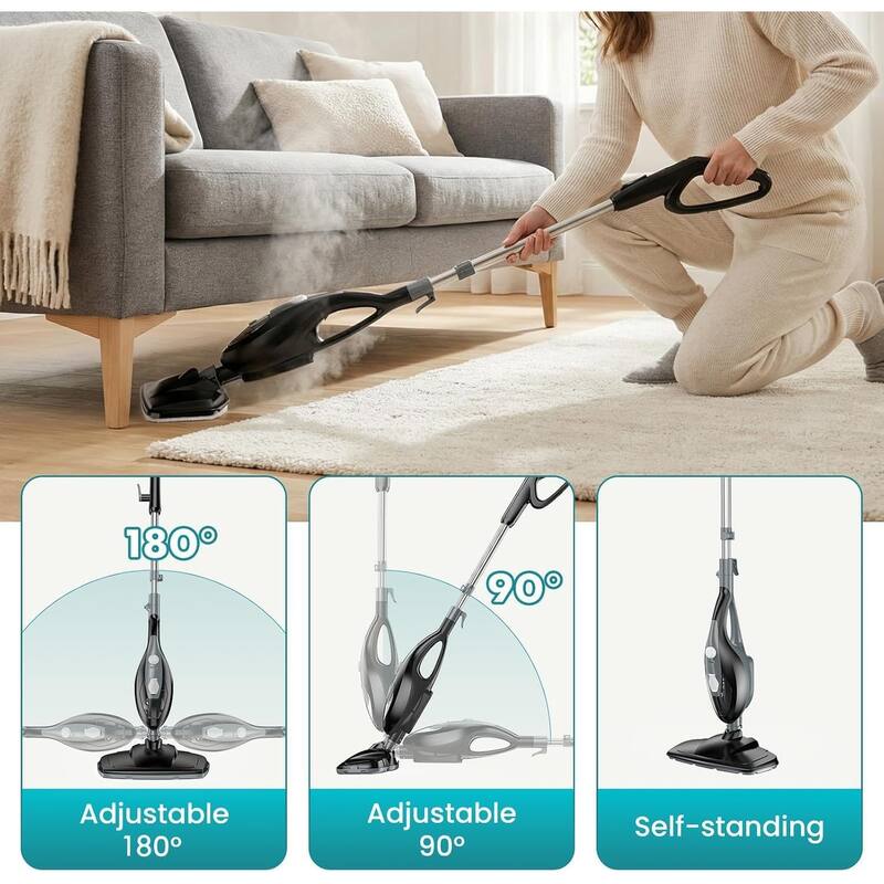 Steam Mop 10 in 1 MultiPurpose Handheld Steam Cleaner Detachable Floor Steamer