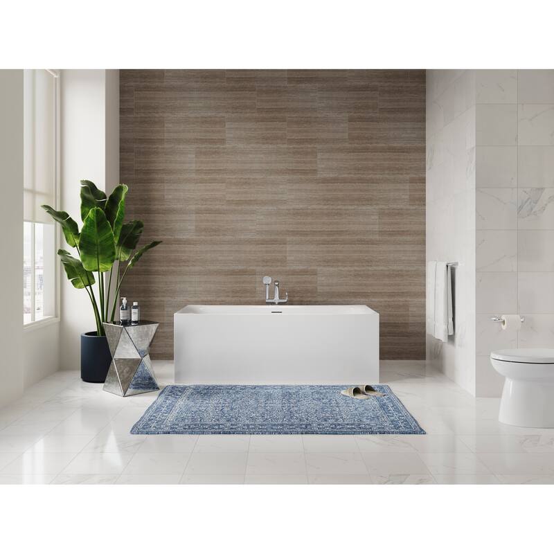 Sterling Unwind 67" Free Standing Acrylic Soaking Tub with Center