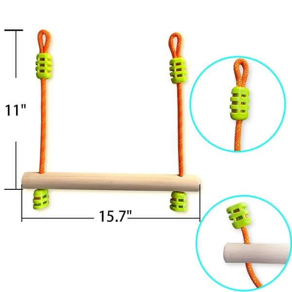 50ft Ninja Slackline Jungle Swing Gym Ninja Warrior Obstacle Course for