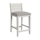preview thumbnail 4 of 13, Hillsdale Furniture Fowler Upholstered Wood Stool, Sea White