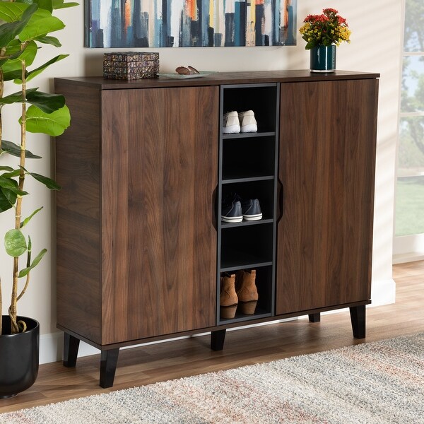 Mid century store shoe cabinet