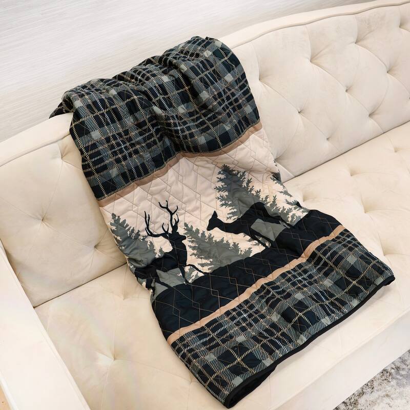 Donna Sharp Polyester Deer Walk Throw