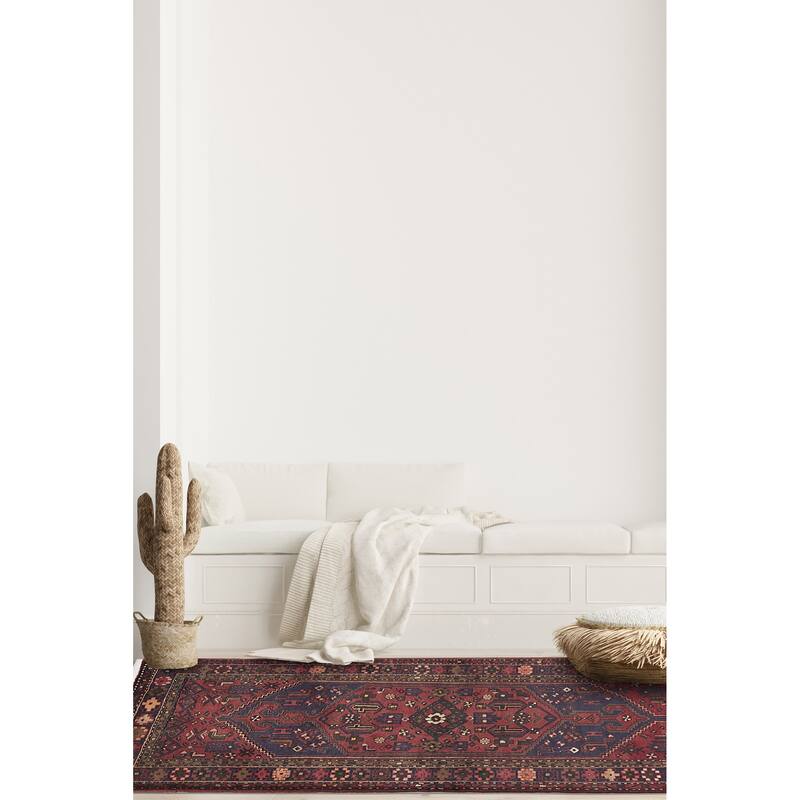 ECARPETGALLERY Hand-knotted Andelz Red Wool Rug - 3'7 x 6'6