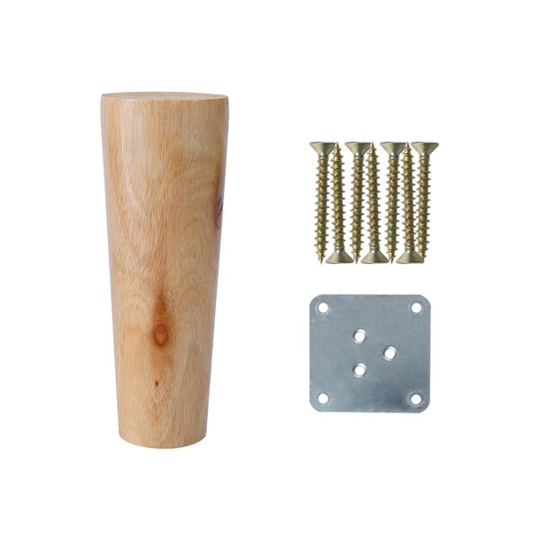 6 Round Solid Wood Furniture Legs Chair Table Cabinet
