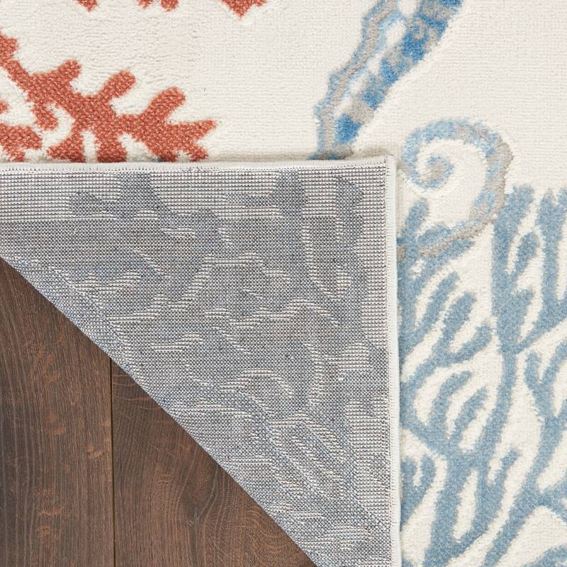 Nourison Pompeii Modern & Contemporary Seashore Inspired Area Rug