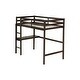 preview thumbnail 54 of 52, Twin Size High Loft Bed with Desk Underneath, Rubberwood Frame, Safety Guardrail and Ladder for Teens, Kids, Dorm or Bedroom