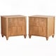 preview thumbnail 81 of 116, Wood NightStand with Metal Handle