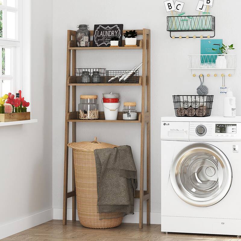 UTEX 3-Shelf Bathroom Organizer Over The Toilet, Bathroom Spacesaver,Collection Spacesaver