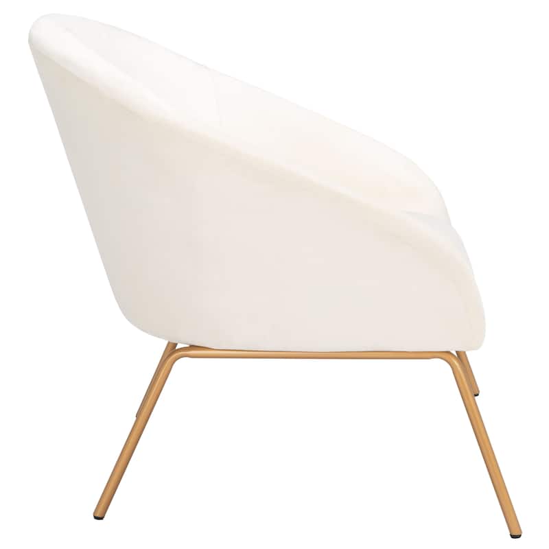 SAFAVIEH Made Glam Velvet Accent Chair - 32.3" W x 29.5" L x 30" H - 32Wx30Dx30H