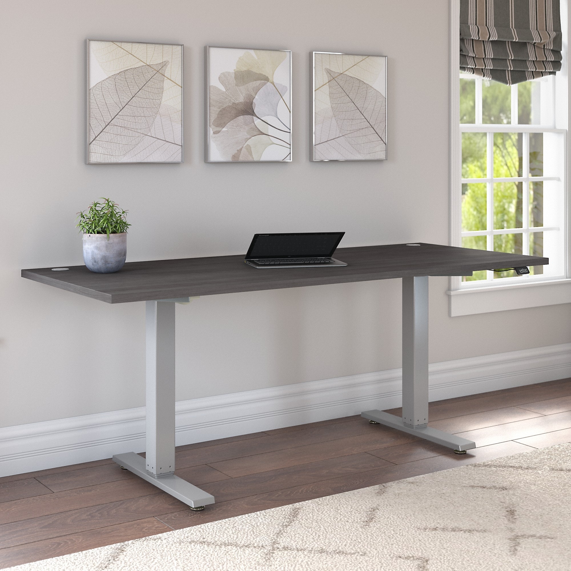 Cabot 72W x 30D Electric Height Adjustable Standing Desk by Bush