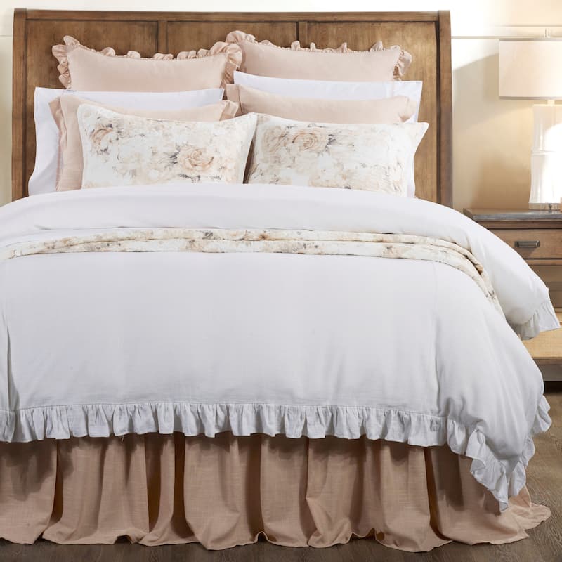 HiEnd Accents Lily Washed Linen Duvet Cover, 1PC