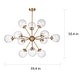 preview thumbnail 7 of 44, Masakee 12-light Sputnik Metal Chandelier with Clear Glass Globe Shades