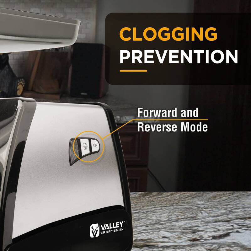 Amytek ETL Approved 3/4 HP Electric Meat Grinder - 14.25"×7.28"×13.42"