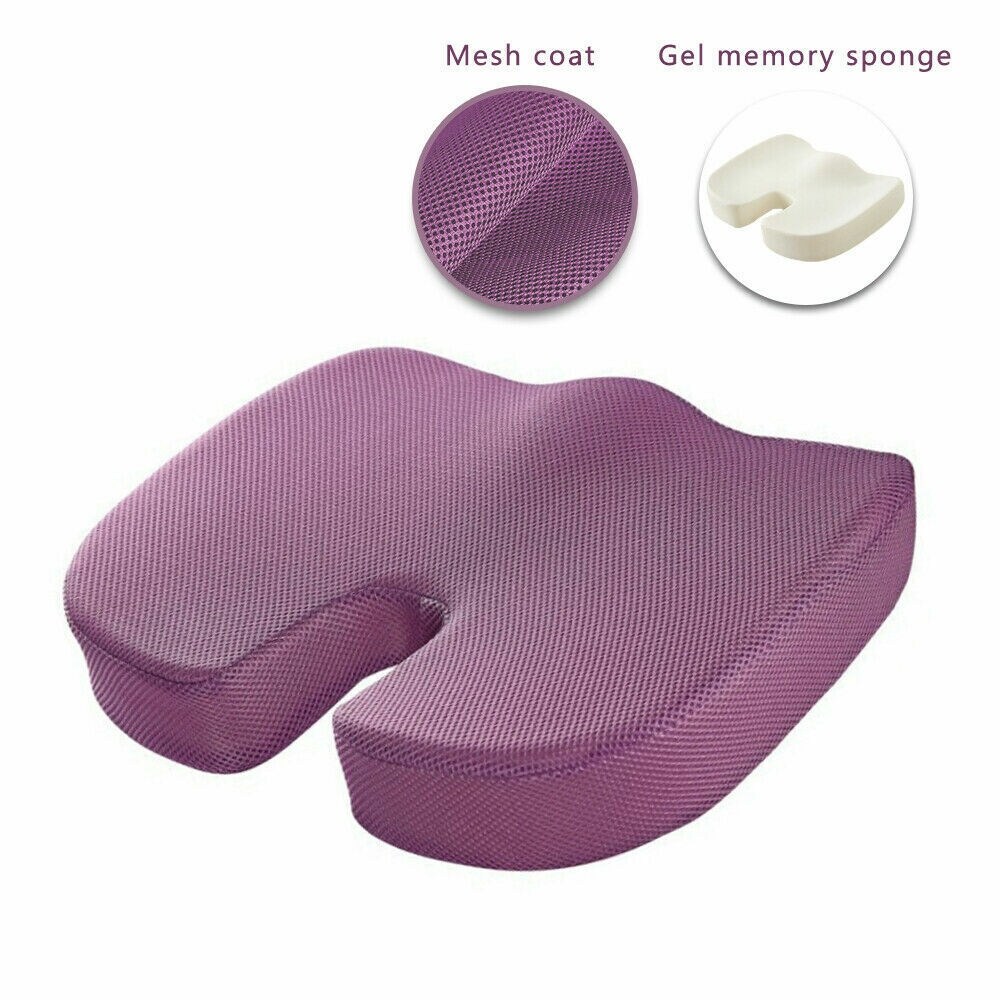 Purple Enhanced Double Non-slip Seat Cushion for Tailbone Pain Relief for  sale online