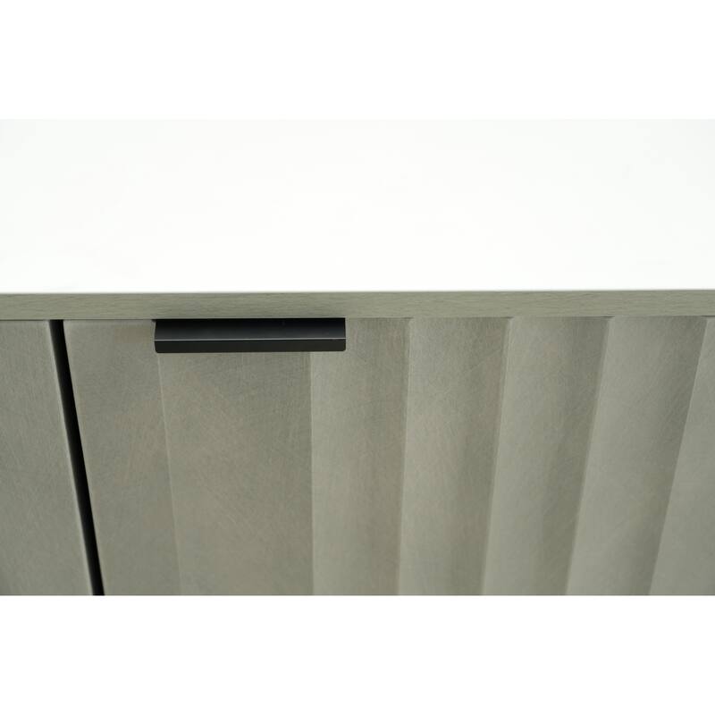 Minimalist Pantry Cabinet Buffet Cabinet Dining Cabinet with Shelves, Simple Sideboard Accent Cabinet