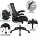 preview thumbnail 16 of 44, Mid-Back Mesh Swivel Ergonomic Task Office Chair with Flip-Up Arms